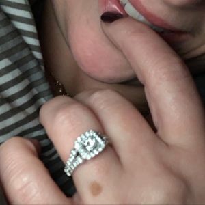 Sz7 1.11 ct center. 14kw gold